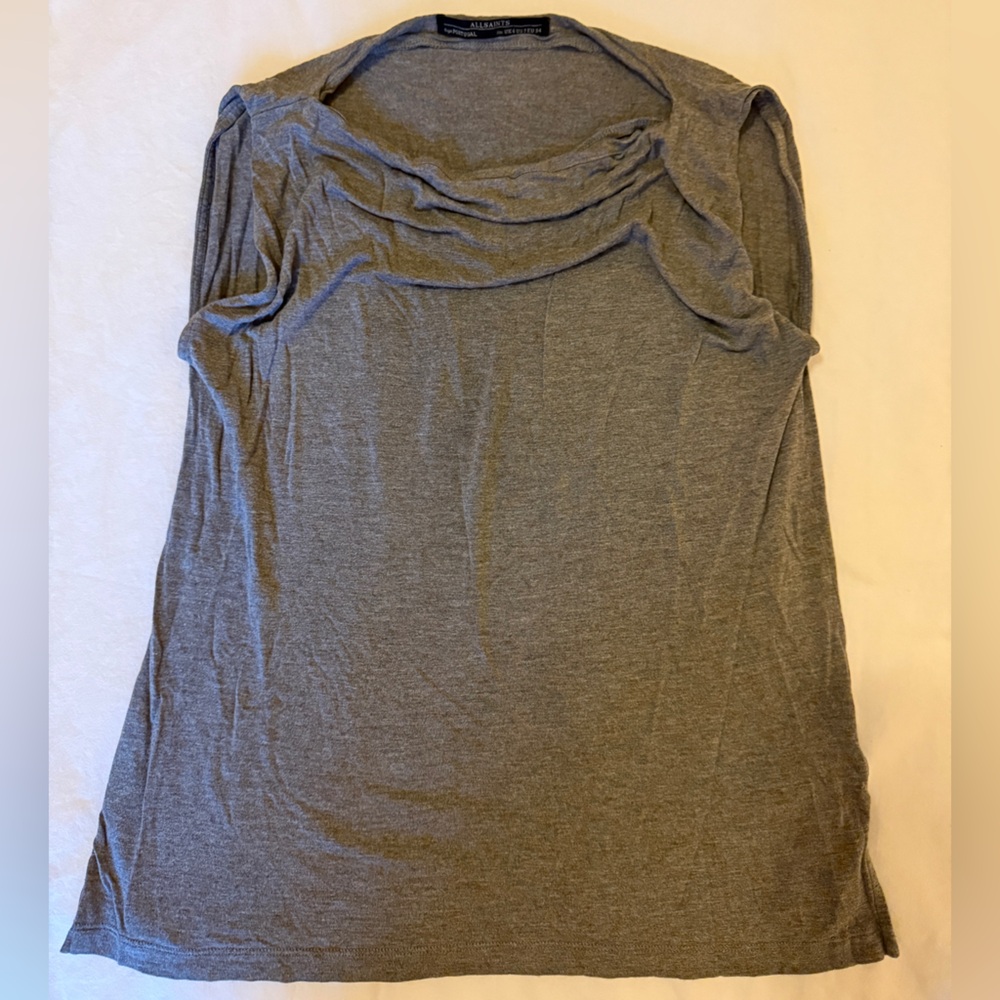 All Saints Gray Short Sleeve Tees